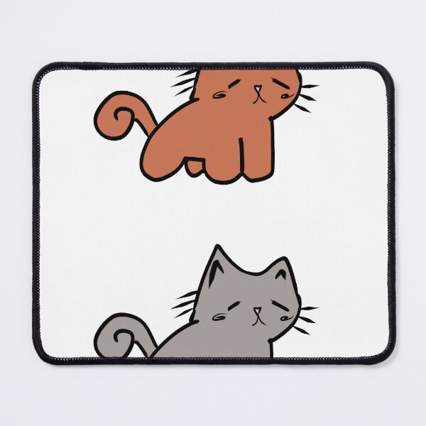 Item preview, Brown and Gray cat stickers designed and sold by CelestialsArts shop.