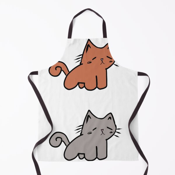 Item preview, Brown and Gray cat stickers designed and sold by CelestialsArts shop.