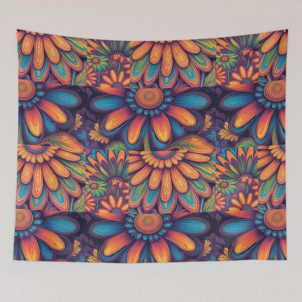Item preview, Flower Patchwork Pattern designed and sold by maeflowerr2.