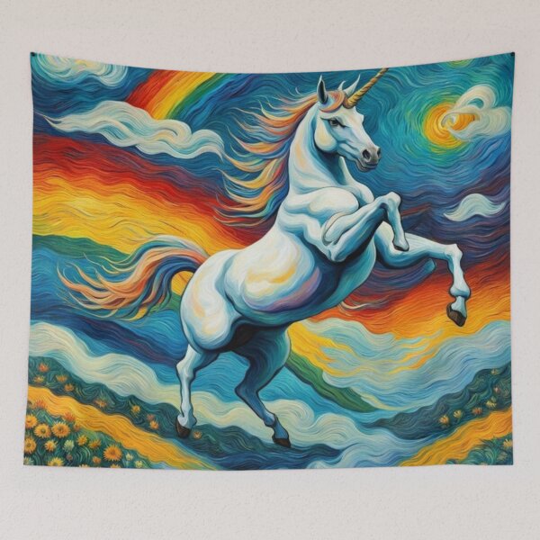 Item preview, unicorn with rainbow designed and sold by JackFreestone.