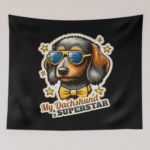 Item preview, Wire-haired Dachshund Disco Bunny designed and sold by ThisDress.