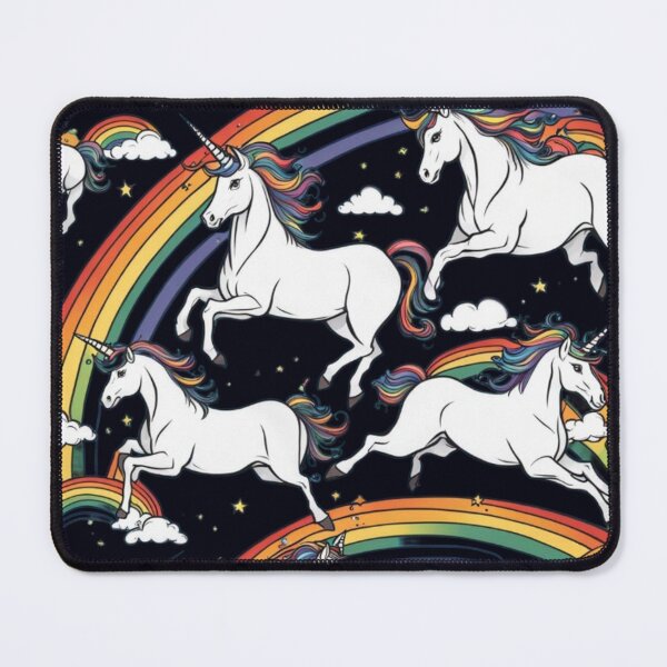 Item preview, Unicorns jumping rainbows designed and sold by JackFreestone.