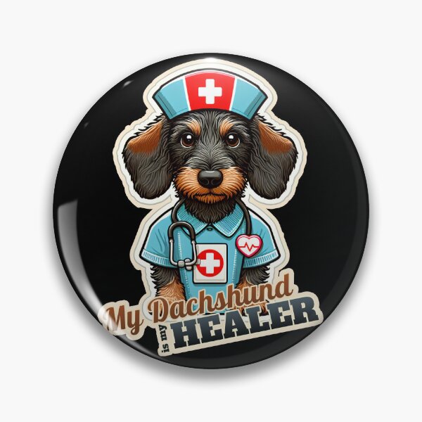 Item preview, Wire-haired Dachshund  Nurse designed and sold by ThisDress.