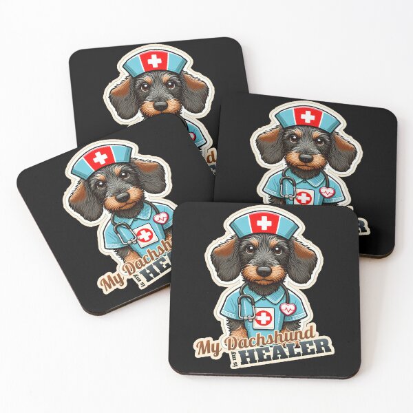 Item preview, Wire-haired Dachshund  Nurse designed and sold by ThisDress.
