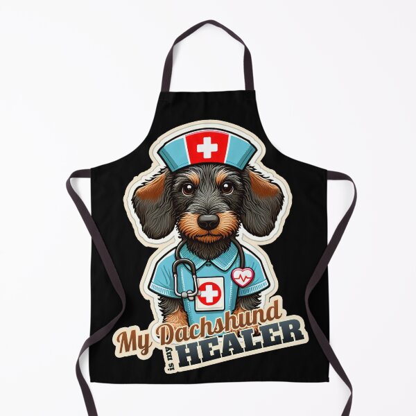 Item preview, Wire-haired Dachshund Nurse designed and sold by ThisDress.
