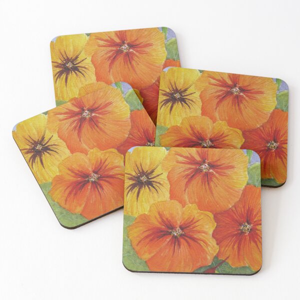 Item preview, Nasturtiums 2 Watercolour Painting designed and sold by Heatherian.