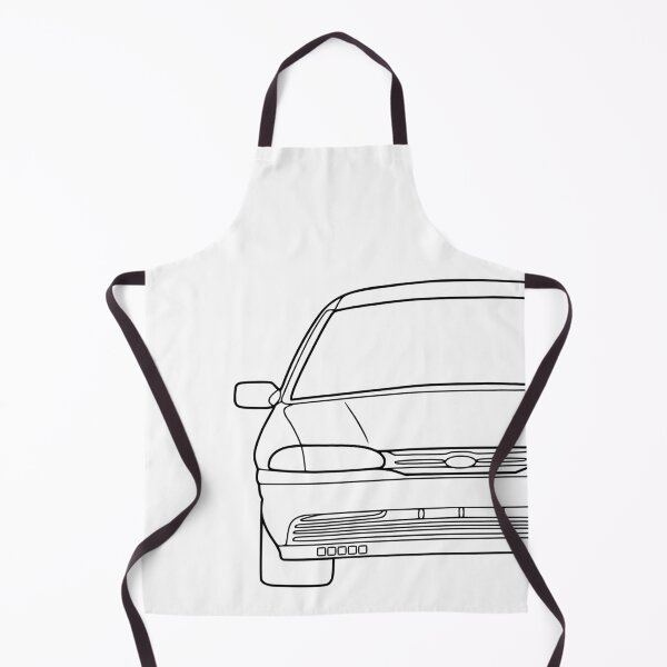 Item preview, Ford Mondeo Mk1 front black lined art designed and sold by EdimDesign.