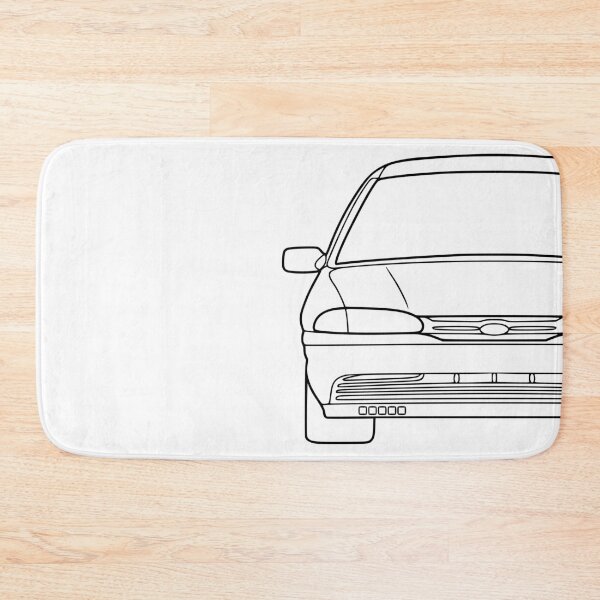 Item preview, Ford Mondeo Mk1 front black lined art designed and sold by EdimDesign.