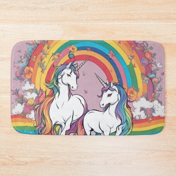 Item preview, Unicorns with a rainbow designed and sold by JackFreestone.