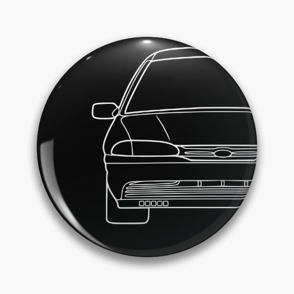 Item preview, Ford Mondeo Mk1 front white lined art designed and sold by EdimDesign.