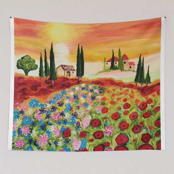 Item preview, Tuscan Field of Poppies designed and sold by artbydanielle.
