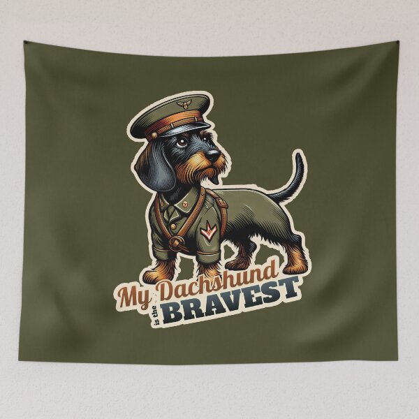 Item preview, Wire-haired Dachshund  Soldier designed and sold by ThisDress.