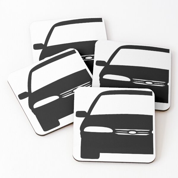 Item preview, Ford Mondeo Mk1 front black silhouette art designed and sold by EdimDesign.