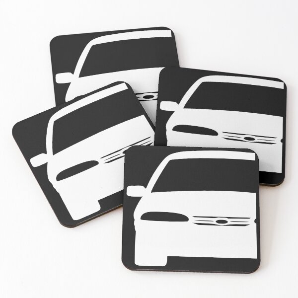 Item preview, Ford Mondeo Mk1 front white silhouette art designed and sold by EdimDesign.