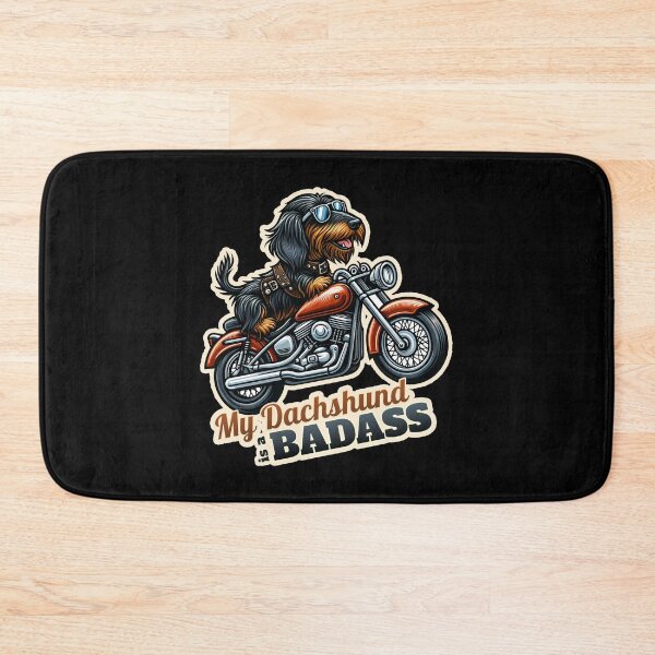 Item preview, Wire-haired Dachshund Biker designed and sold by ThisDress.