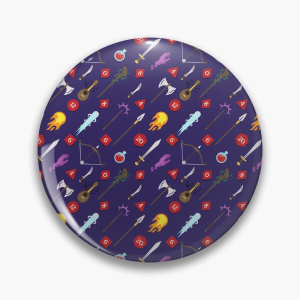 Item preview, Playful DnD RPG Pattern designed and sold by wolfkin-design.
