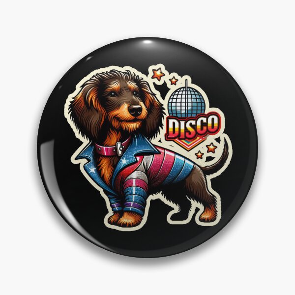 Item preview, Wire-haired Dachshund Disco Bunny designed and sold by ThisDress.