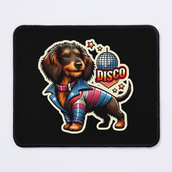 Item preview, Wire-haired Dachshund Disco Bunny designed and sold by ThisDress.