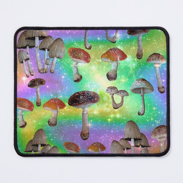 Item preview, Pastel Rainbow Swirl Galaxy: Vintage Style Mushroom Pattern designed and sold by Shloo.