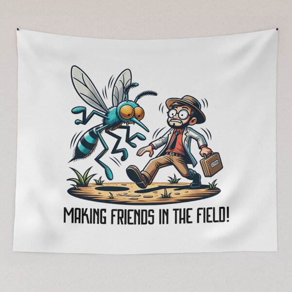 Item preview, Vector biologist - Making Friends in the Field designed and sold by Belarte.shop.