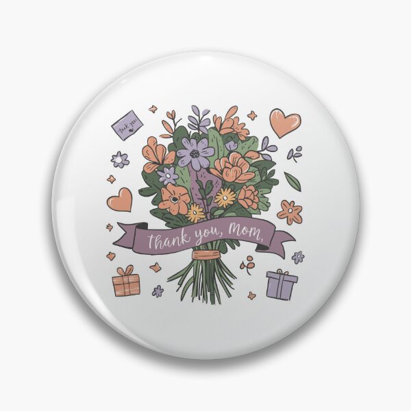 Item preview, Thank You, Mom: Sincere Gratitude Bouquet - Warm Mother's Day Illustration Design designed and sold by HahaHandlesHub.