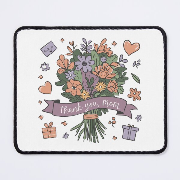 Item preview, Thank You, Mom: Sincere Gratitude Bouquet - Warm Mother's Day Illustration Design designed and sold by HahaHandlesHub.