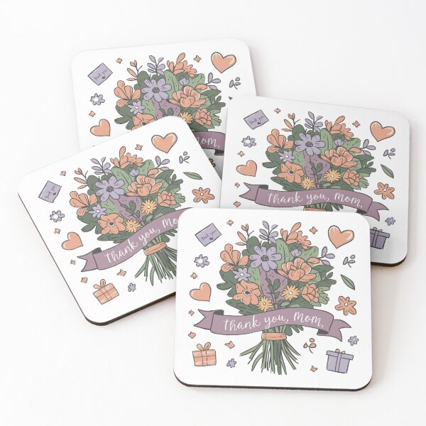 Item preview, Thank You, Mom: Sincere Gratitude Bouquet - Warm Mother's Day Illustration Design designed and sold by HahaHandlesHub.