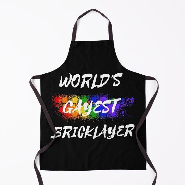 Item preview, World's Gayest Bricklayer In Black designed and sold by LuckyKermit.