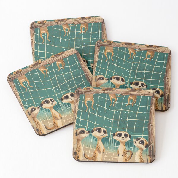 Item preview, Savannah Soccer Meerkats designed and sold by cute-animals99.