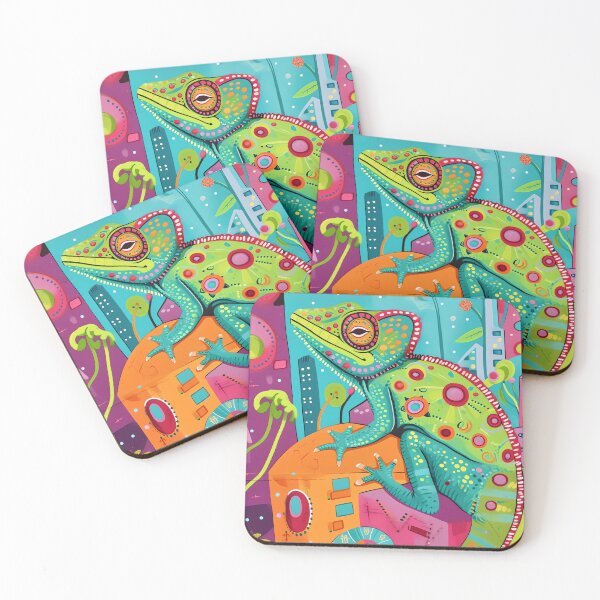 Item preview, Colorful Chameleon Graffiti designed and sold by cute-animals99.