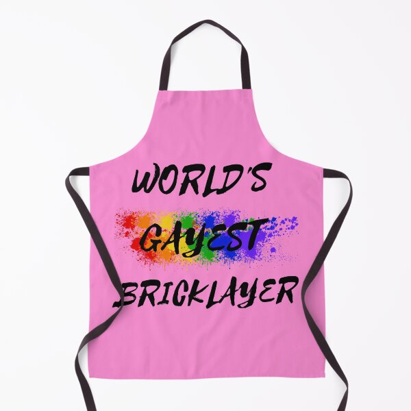 Item preview, World's Gayest Bricklayer In Pink designed and sold by LuckyKermit.
