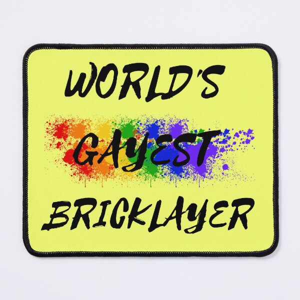 Item preview, World's Gayest Bricklayer In Yellow designed and sold by LuckyKermit.
