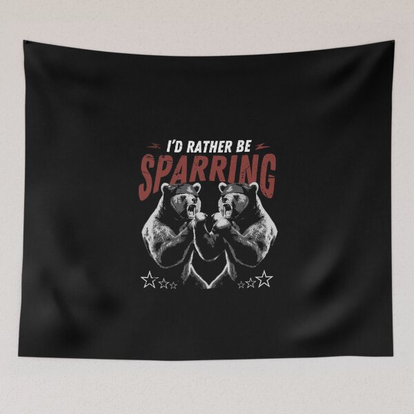 Item preview, I'D Rather Be Sparring Boxing Bears designed and sold by TrueArtsStore.