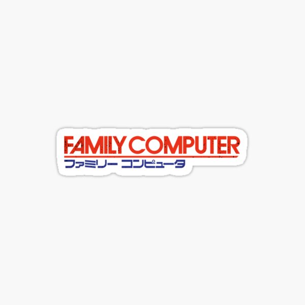 Item preview, Family Computer (Famicom) Retro Video Game Company Logo with Weathered Effect  designed and sold by MadrigTercero.