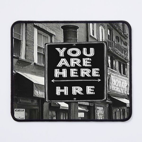 Item preview, You Are Here Urban B&W Sign. designed and sold by Giulivo Store Graphic.