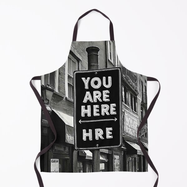 Item preview, You Are Here Urban B&W Sign. designed and sold by Giulivo Store Graphic.