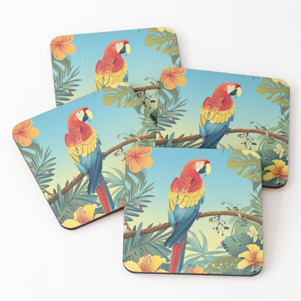Item preview, Playful Parrot Paradise designed and sold by cute-animals99.