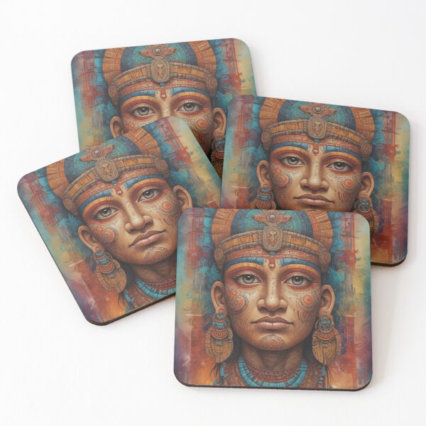 Item preview, Digital colourful Mayan Culture design designed and sold by imanshu.