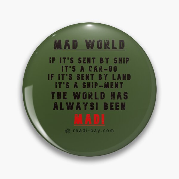Item preview, Its A Mad World designed and sold by AlienAlmanac.