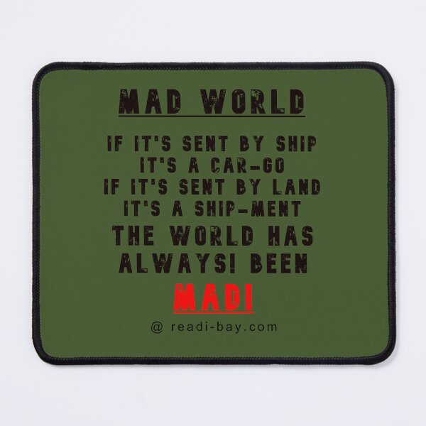 Item preview, Its A Mad World designed and sold by AlienAlmanac.