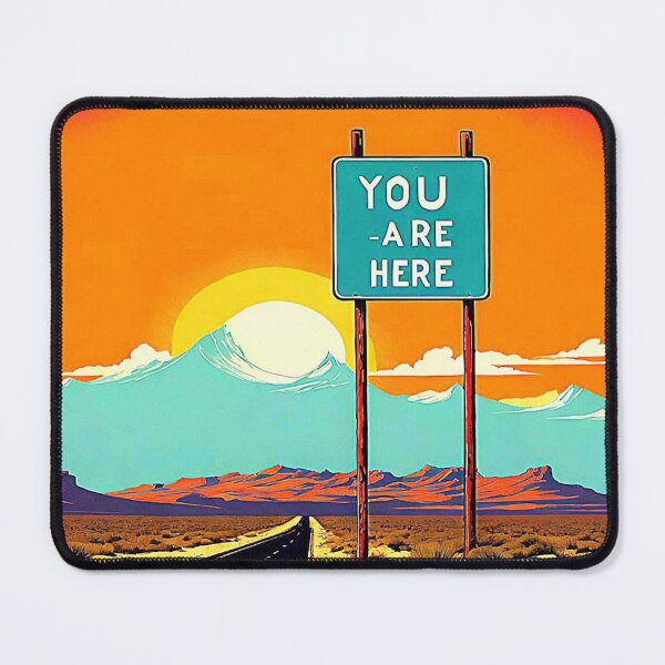 Item preview, You Are Here Desert Vintage Sign Sign. designed and sold by Giulivo Store Graphic.
