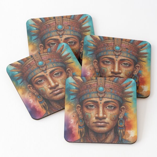 Item preview, Digital colourful Mayan Culture design designed and sold by imanshu.