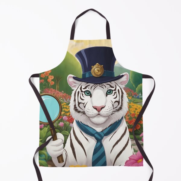 Item preview, Tiger is playing detective designed and sold by ArtBoom73.