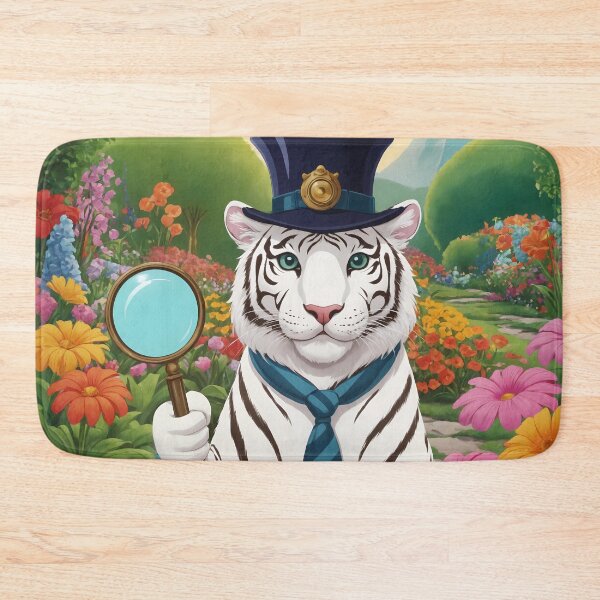 Item preview, Tiger is playing detective designed and sold by ArtBoom73.