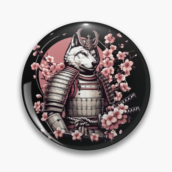 Item preview, Wolf Samurai on Cherry Blossom designed and sold by Ikibrai.
