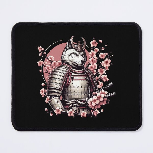 Item preview, Wolf Samurai on Cherry Blossom designed and sold by Ikibrai.