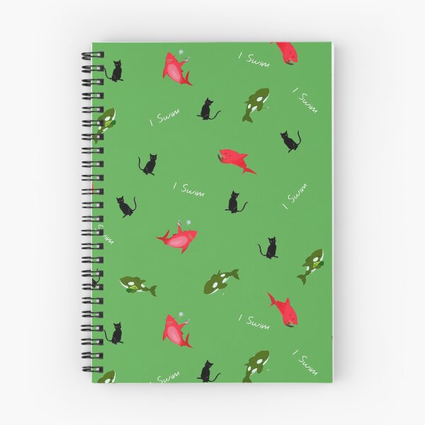 Item preview, Green Orca and Shark and Black Cats designed and sold by bloomejasmine.