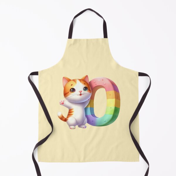 Item preview, Cute Cat Rainbow Number 0 designed and sold by NettiesWallArt.