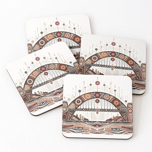 Item preview,  Sydney Harbour Bridge in a style inspired by traditional Aboriginal art designed and sold by centaurius21.