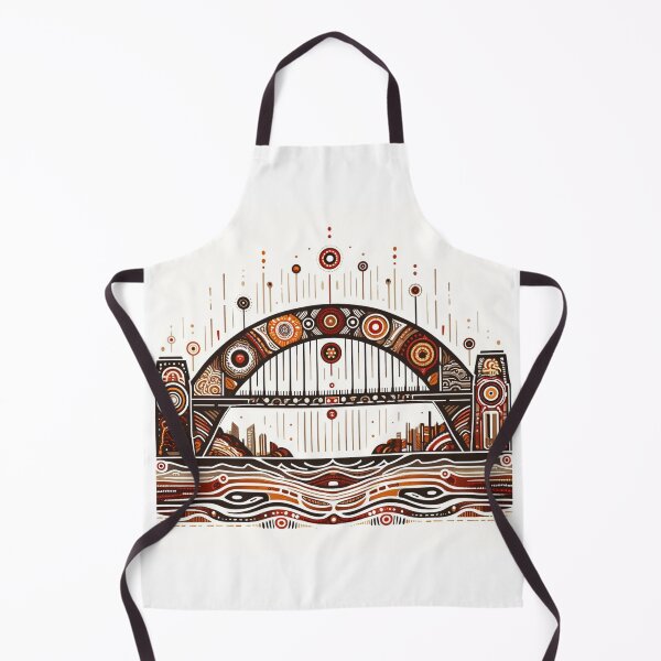 Item preview, Sydney Harbour Bridge in a style inspired by traditional Aboriginal art designed and sold by centaurius21.